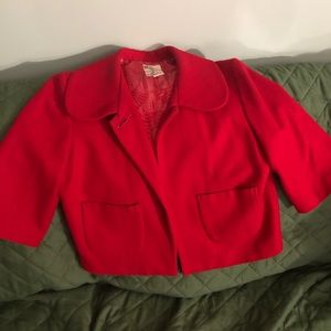 Red Wool Jacket/Blazer
